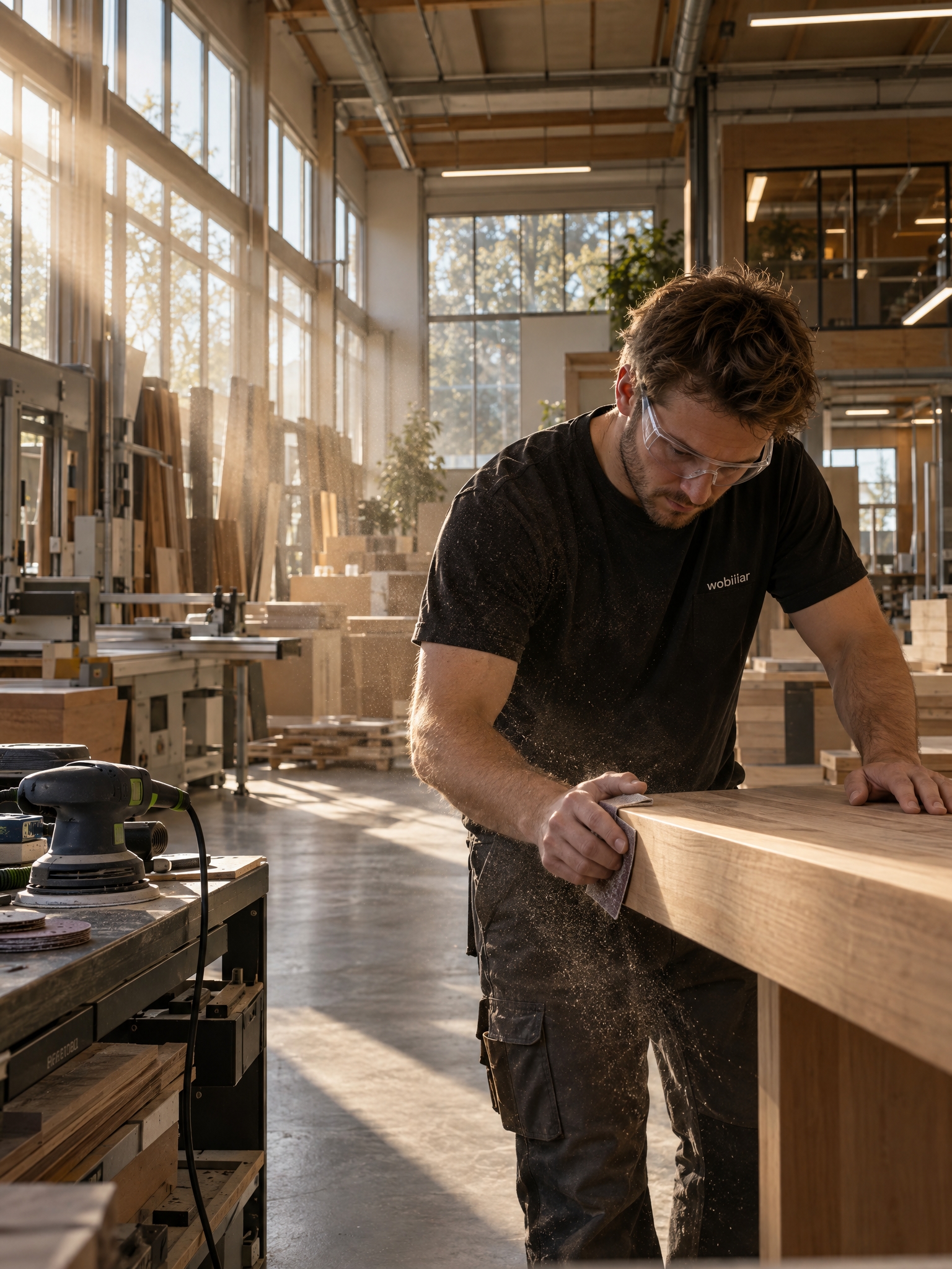 Handarbeit in der Tischlerwerkstatt bei wobiliar