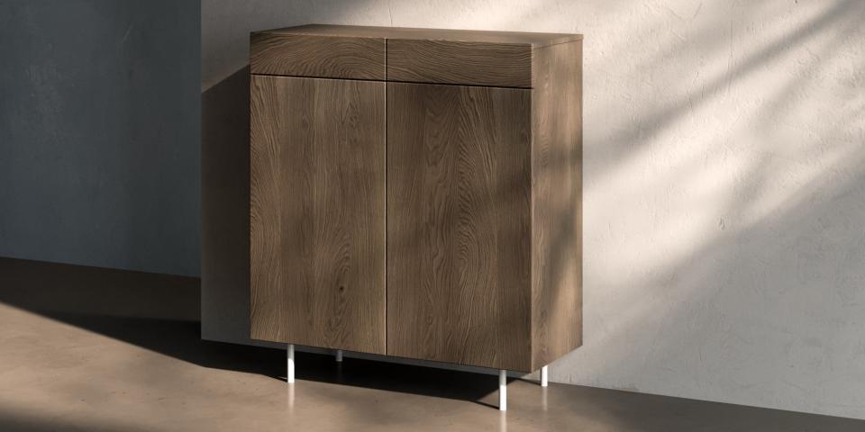 Sideboard aus Eiche sonnenverbrannt: Einzigartiges Design S75 