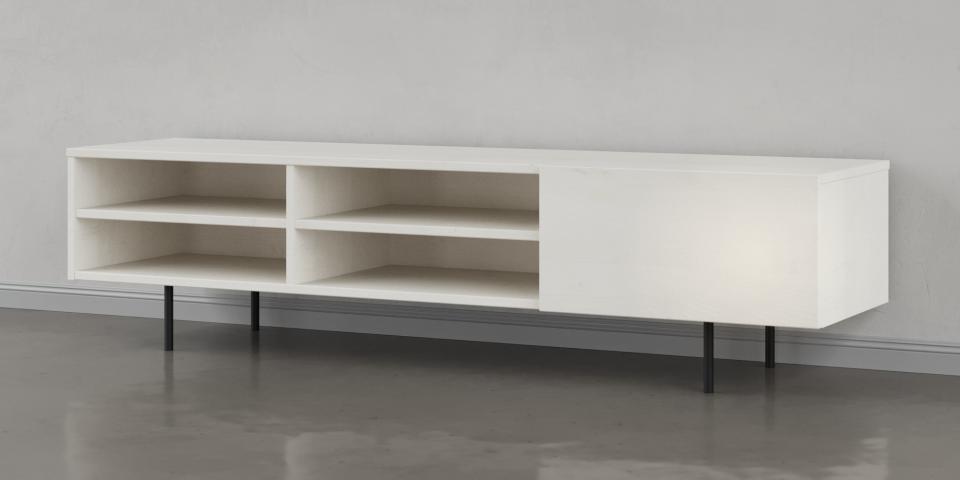 Weißes Eichen Lowboard - Elegantes Design S71 