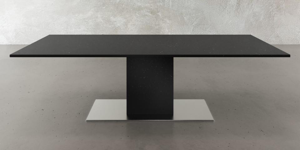 Nero Assoluto Designertisch: Stein & Eleganz E113 
