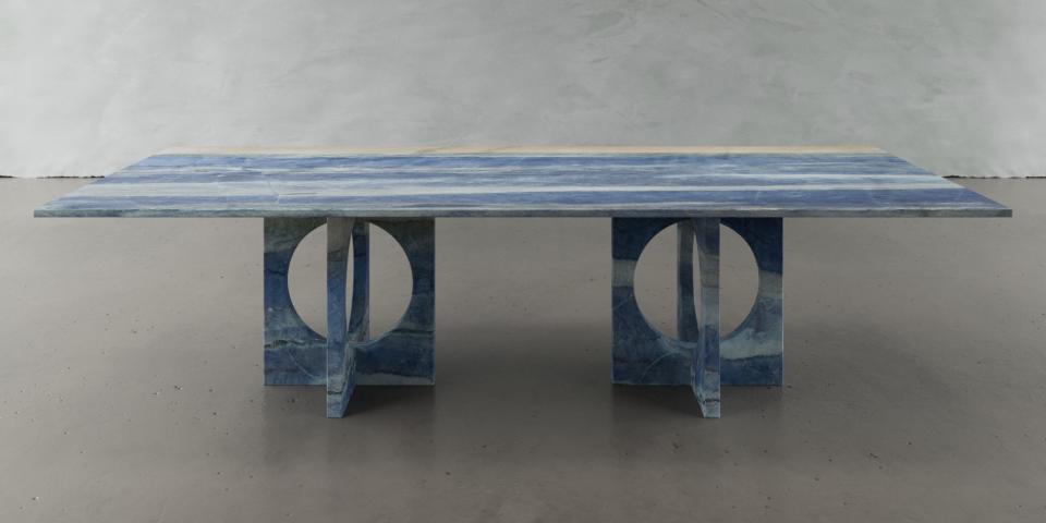 Azul de Mare Steintisch: Modernes, Elegantes Design E122 