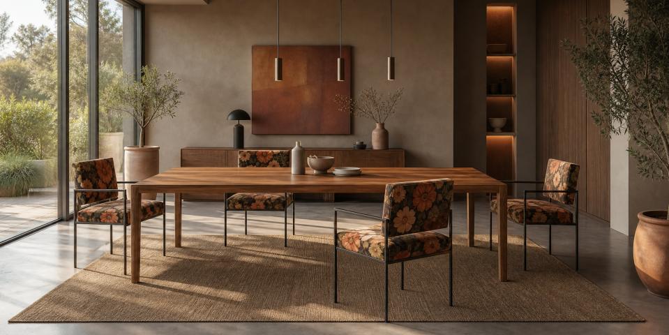 Ulmenholz-Design: Exquisite Maßanfertigung Esstisch  E32 