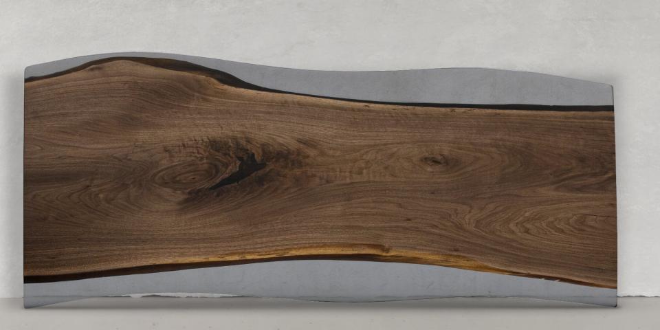 Massiver Esstisch Eiche geräuchert geb. Epoxy Edles Handwerksdesign 