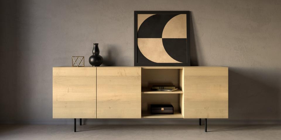 Ahorn Sideboard - Helle Eleganz pur S70 