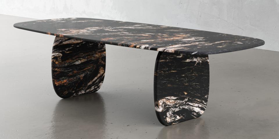 Cosmic Black Granit Esstisch - Natürlich & Modern E114 