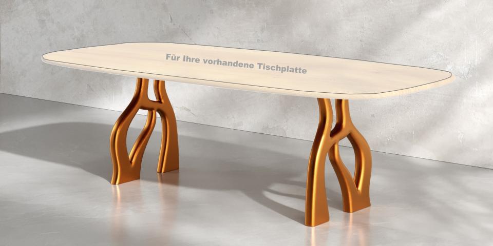 Tischgestell aus lackiertem Holz nach Maß T226 