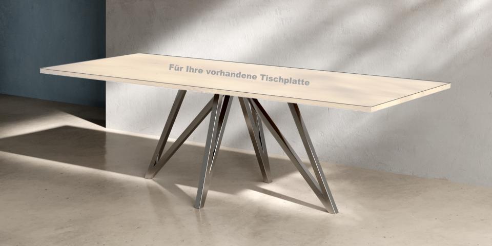 Kreatives Metalltischgestell Sternform T210 