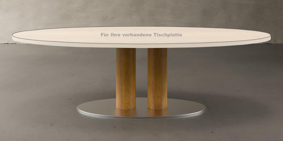 Tischgestell Massiv: das ovale Herzstück für Ihr Esszimmer T56 