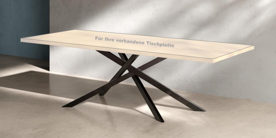 Eleganters Tischgestell Metall T212 