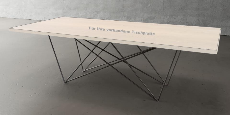Deluxe Tischgestell mit modernem Metallgestell T46 